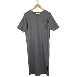 Niko and...Gray Lansing Michigan Graphic Print Crew Neck T Shirt Dress Size 3